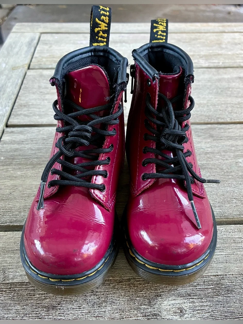 Dr. Martens Patent Leather Boots Toddler 9